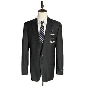 Lauren Ralph Lauren Men's 43L Ultraflex Classic Fit Wool Suit jacket Grey NEW